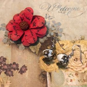 Teacup earrings